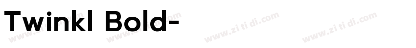 Twinkl Bold字体转换